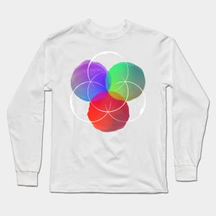 Seed of Life - Colouring Outside The Lines Long Sleeve T-Shirt